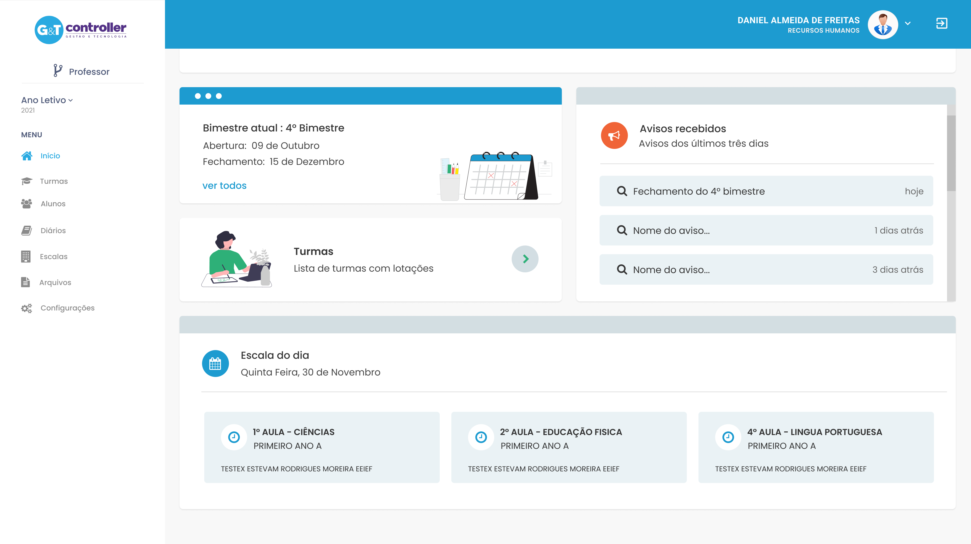 Dashboard de Controle